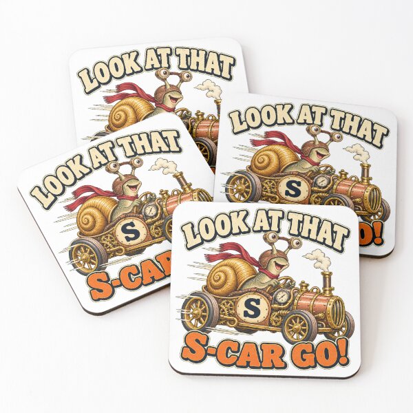 Item preview, LOOK AT THAT S-CAR GO - ⚡ STEAMPUNK RACER⚡ designed and sold by WheelieGdArt.