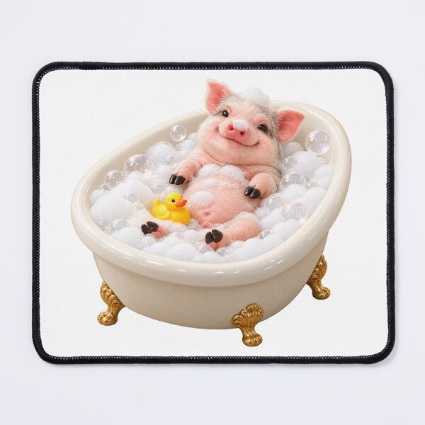 Item preview, Cozy Mini Pig Bathtub designed and sold by Sillytoe.