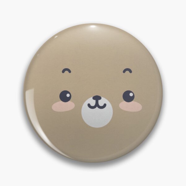 Item preview, Cute Round Brown Bear Face designed and sold by tammist.