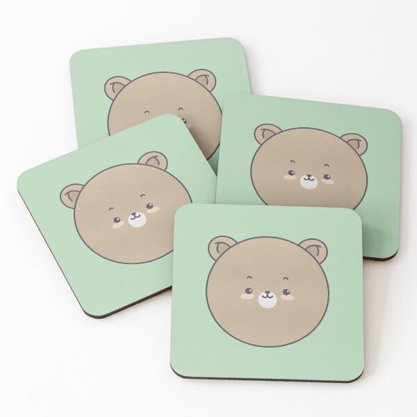 Item preview, Cute Round Brown Bear Face designed and sold by tammist.