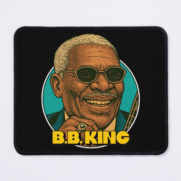 Item preview, BB King Illustrated Blues Portrait Design designed and sold by Stephen Jacobs.