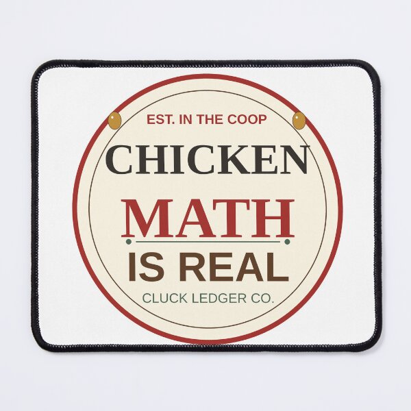 Item preview, Chicken Math Is Real - Funny Backyard Chicken Keeper designed and sold by Cluck Ledger Co..