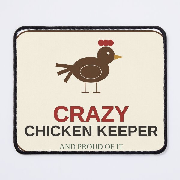 Item preview, Crazy Chicken Keeper - Cute Hen Sticker Design designed and sold by Cluck Ledger Co..