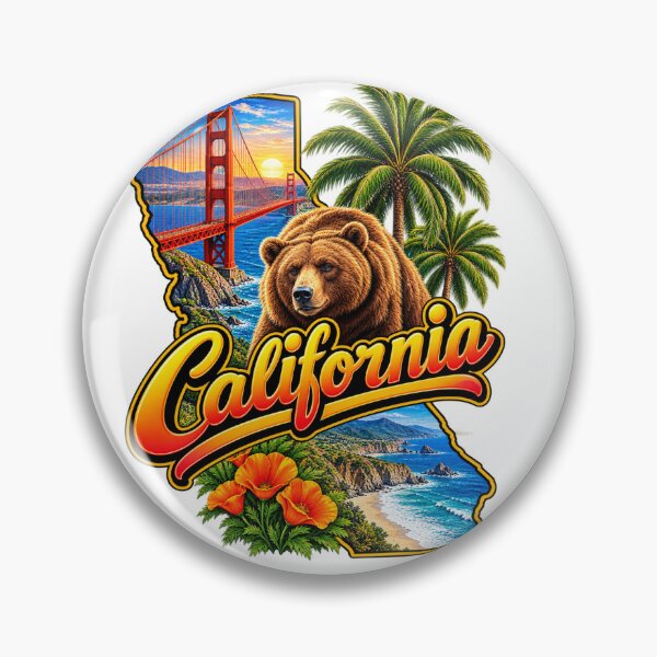 Item preview, California's Coastline, Golden Gate Bridge, Brown Bear and Nature designed and sold by GoodPlaceToShop.