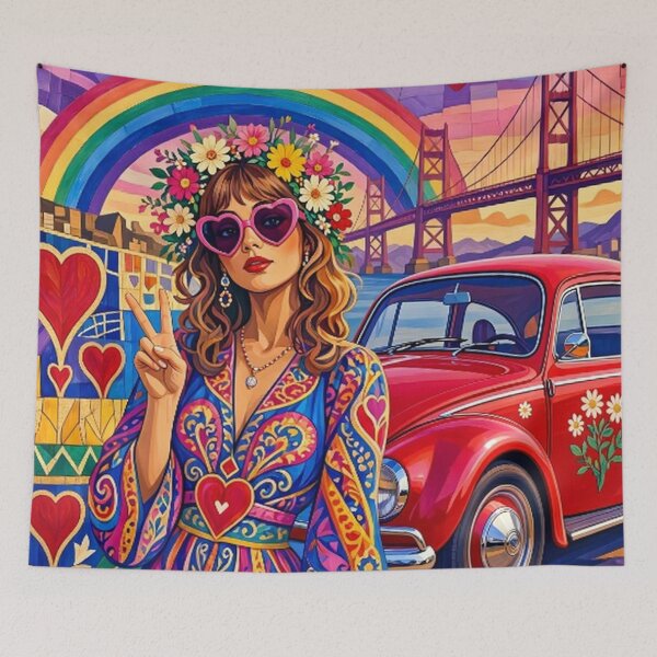 Item preview, 60's Hippy Art designed and sold by TheDarkWardrobe.