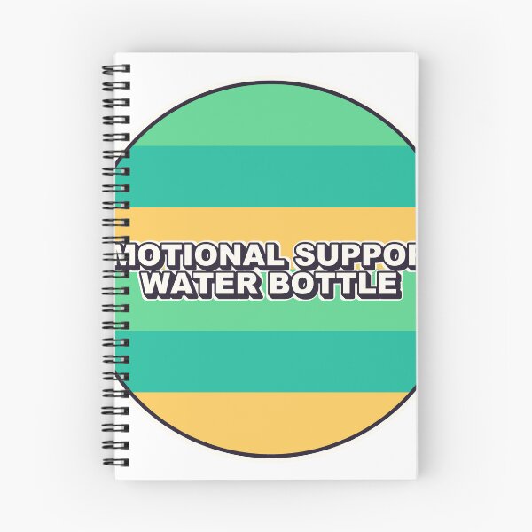 Item preview, Emotional Support Water Bottle Retro Funny Shirt Sticker designed and sold by Alphakenon.