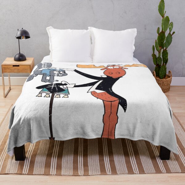 Item preview, Distressed Vintage Style Rocky and Bullwinkle designed and sold by Offset Vinyl Film.