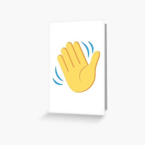 Item preview, Waving hand emoji designed and sold by CleanOnPoint.