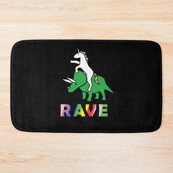 Item preview, To-The-Rave-(Unicorn-Riding-Triceratops) designed and sold by neallyoho.