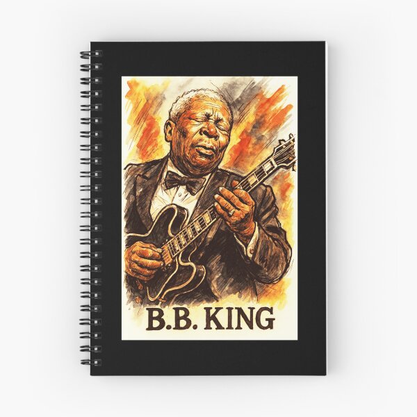 Item preview, BB King Painterly Guitar Portrait Design designed and sold by Stephen Jacobs.