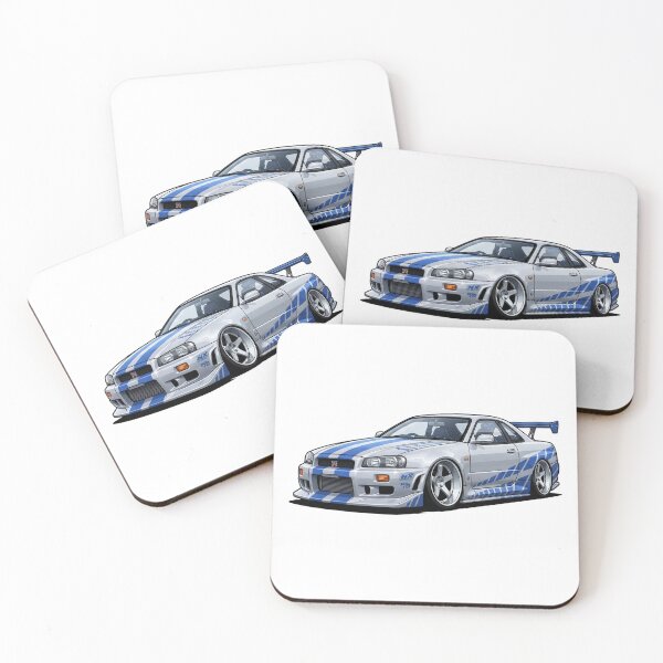 Item preview, Fast and Furious Nissan R34 Skyline GTR designed and sold by ToonMyRide.