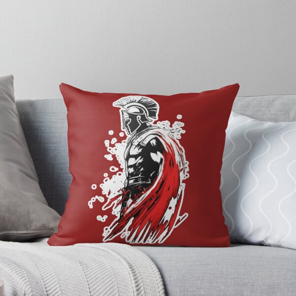 Item preview, Spartan Warrior Splatter Art | Greek Knight Red Cape  designed and sold by Kyilestore.