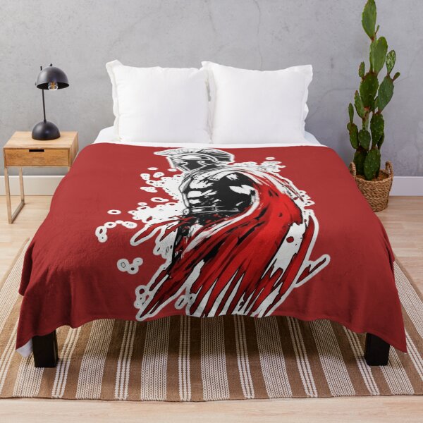 Item preview, Spartan Warrior Splatter Art | Greek Knight Red Cape designed and sold by Kyilestore.