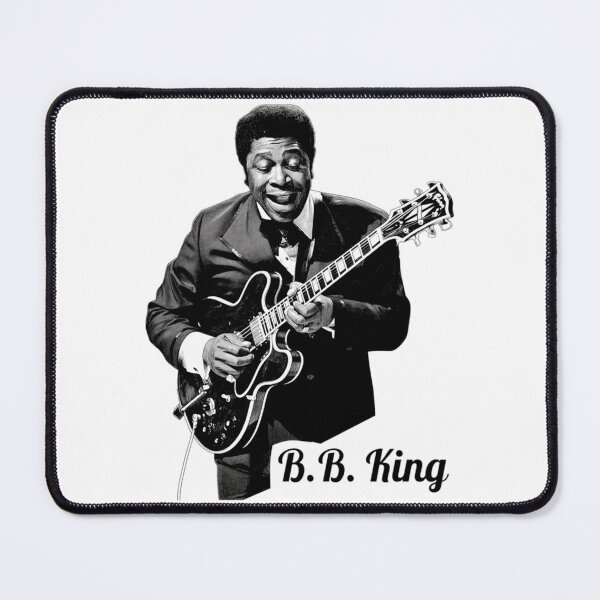 Item preview, BB King Black White Guitar Portrait Design designed and sold by Stephen Jacobs.
