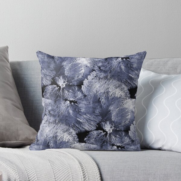 Item preview, Painterly Flowers in Navy Blue and Black designed and sold by Artistestella.