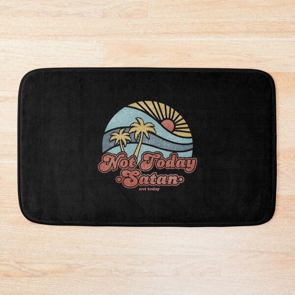 Item preview, Not Today Satan Retro Beach Sunset designed and sold by Abraia77.