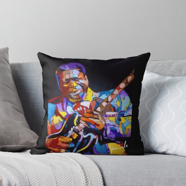 Item preview, BB King Colorful Pop Art Portrait Design designed and sold by Stephen Jacobs.