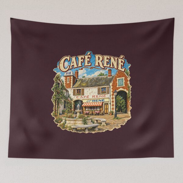 Artikelvorschau, CAFÉ RENÉ - POSTKARTE AUS DEM CAFÉ entworfen und verkauft von WheelieGdArt.