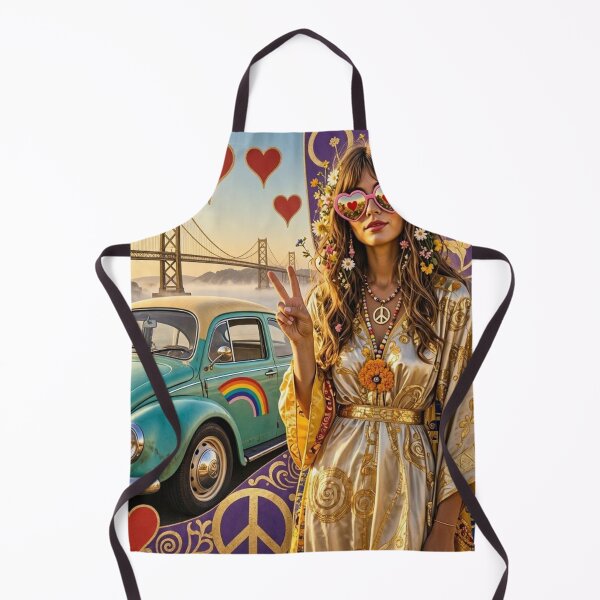 Aperçu de l'œuvre Art hippie des années 60 créée et vendue par TheDarkWardrobe.