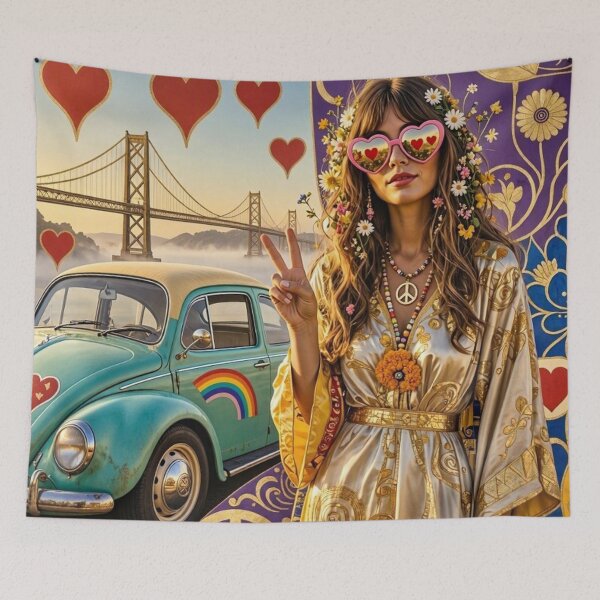 Item preview, 60's Hippy Art designed and sold by TheDarkWardrobe.