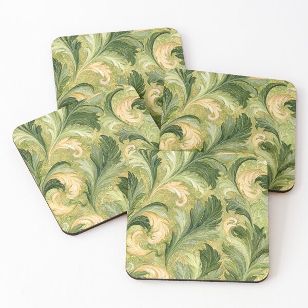 Item preview, Olive Green Acanthus Leaf - Spiny Plant Yellow designed and sold by scicilysimonee.