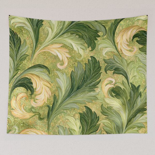 Item preview, Olive Green Acanthus Leaf - Spiny Plant Yellow designed and sold by scicilysimonee.