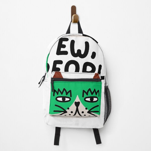 Item preview, Ew People Antisocial Green Cat Face designed and sold by Fani*.