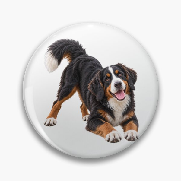 Item preview, Bernese Mountain Dog Playing  designed and sold by BackgroundND.