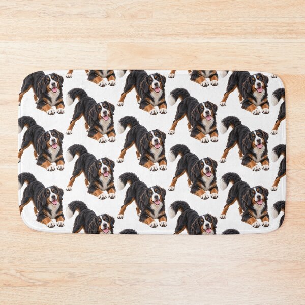 Artikelvorschau, Berner Sennenhund beim Spielen entworfen und verkauft von BackgroundND.