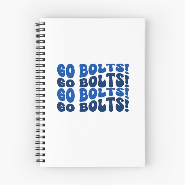 Item preview, Go Bolts! Tampa Bay Lightning Hockey Fan Retro Blue Design designed and sold by AandBCollective.