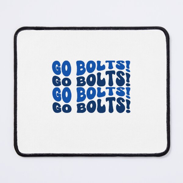 Item preview, Go Bolts! Tampa Bay Lightning Hockey Fan Retro Blue Design designed and sold by AandBCollective.