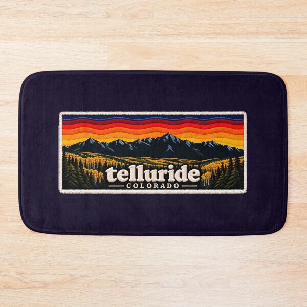 Item preview, Telluride Colorado Embroidered Patch – Vintage Mountain Sunset designed and sold by Swanny's Custom T-shirt and Gift Designs.