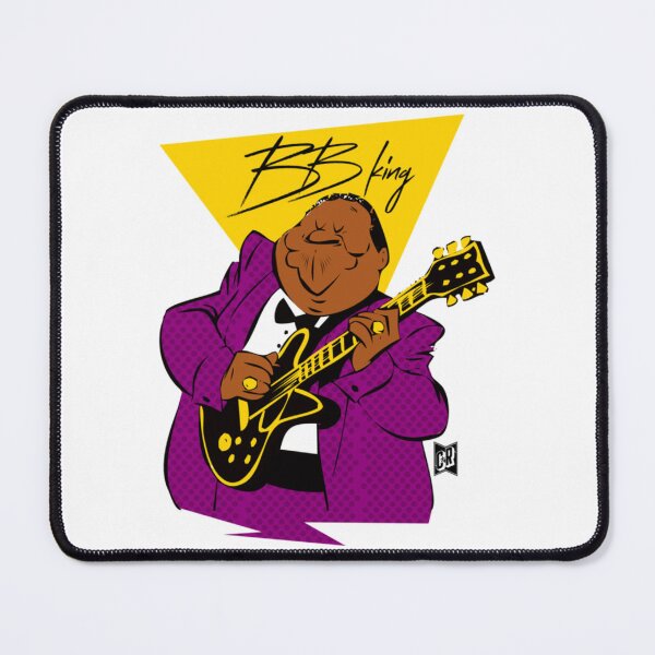 Item preview, BB King Cartoon Guitar Portrait Design designed and sold by Stephen Jacobs.