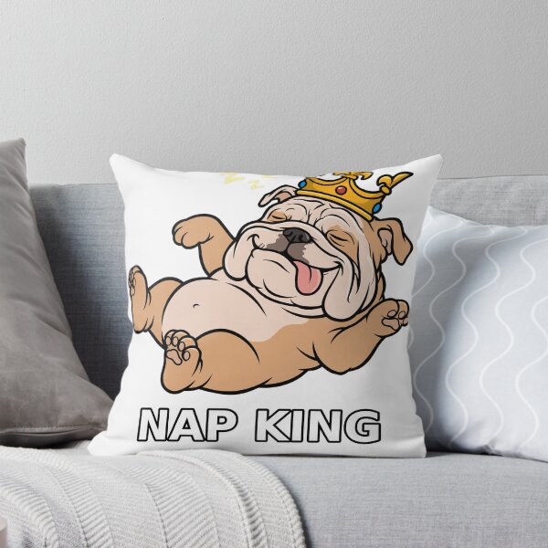 Item preview, Nap King Bulldog Funny Sleeping Dog designed and sold by Malcolm Hall.