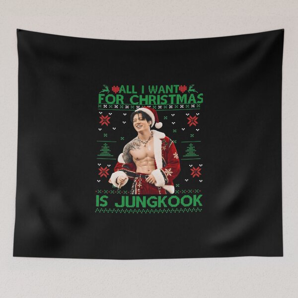 Item preview, All I Want For Christmas Is Jungkook, BTS Kpop Ugly Christmas Sweater designed and sold by BalouEdison.