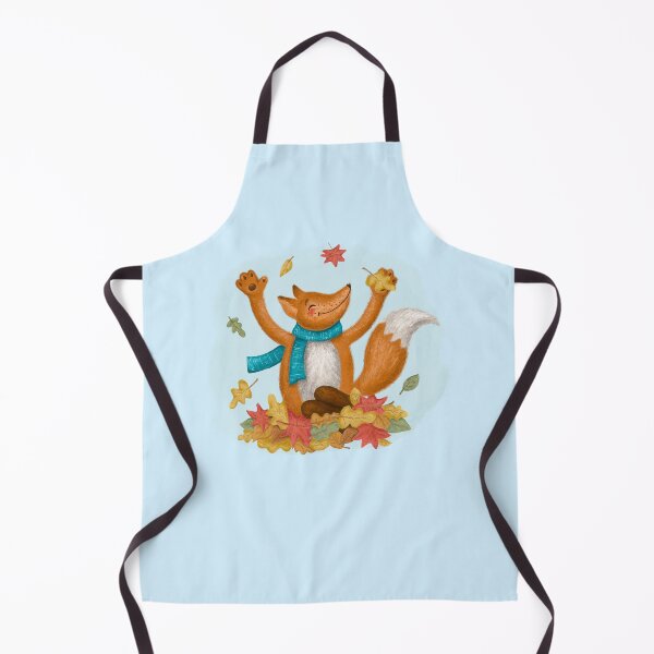 Item preview, Fox with falling leaves. designed and sold by Natalia Varlamova.