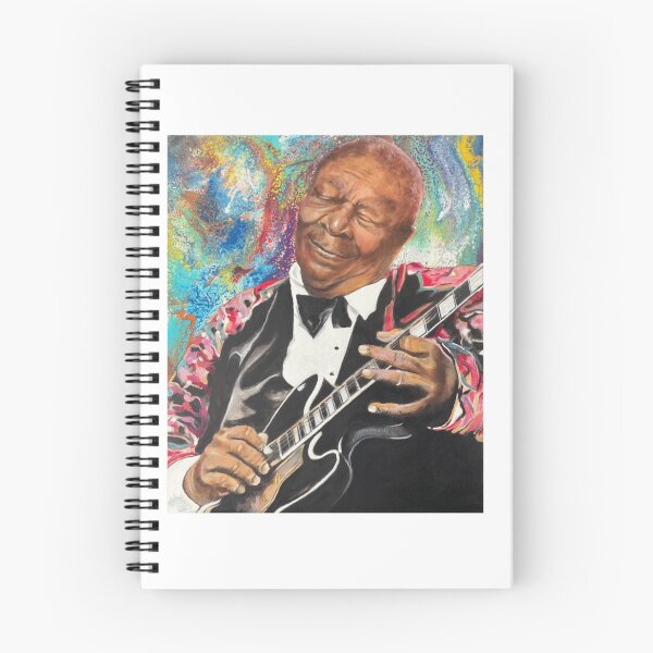 Item preview, BB King Colorful Painted Guitar Portrait Design designed and sold by Stephen Jacobs.