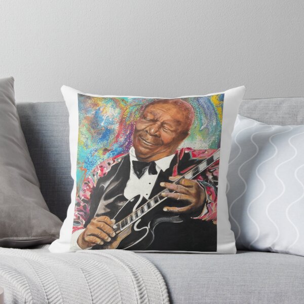 Item preview, BB King Colorful Painted Guitar Portrait Design designed and sold by Stephen Jacobs.