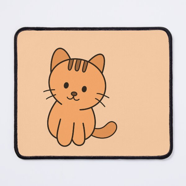 Item preview, Cute Orange Cat Flat Vector Design designed and sold by Porpor Artwork.
