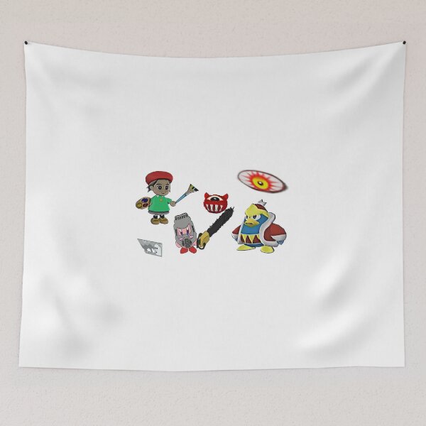 Item preview, kirby king dedede Adeleine doom guy designed and sold by retro_hobbie_shop.