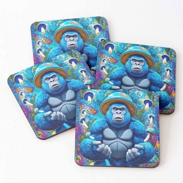 Item preview, Magic Gorilla; Mushrooms; AI Style; designed and sold by StickerApe.