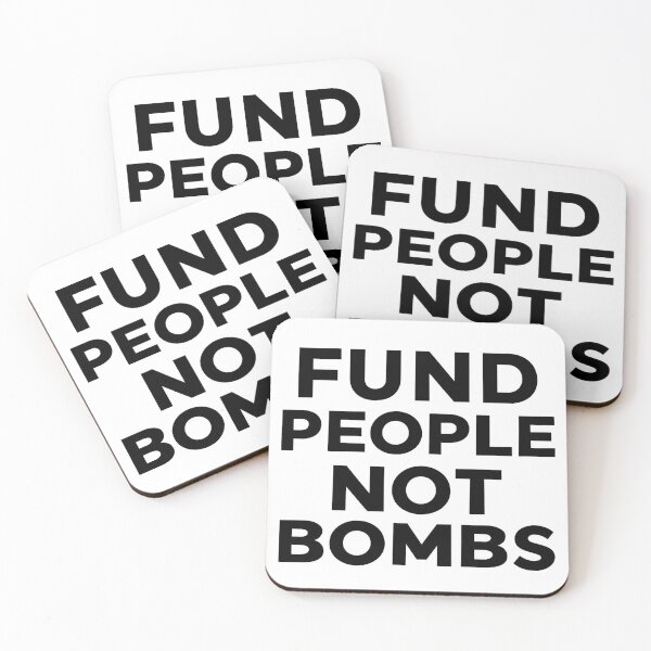 Item preview, Fund People Not Bombs designed and sold by Angryblu3.