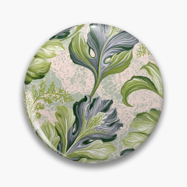 Item preview, Olive Green Acanthus Leaf - Spiny Plant Grey Combination  designed and sold by scicilysimonee.