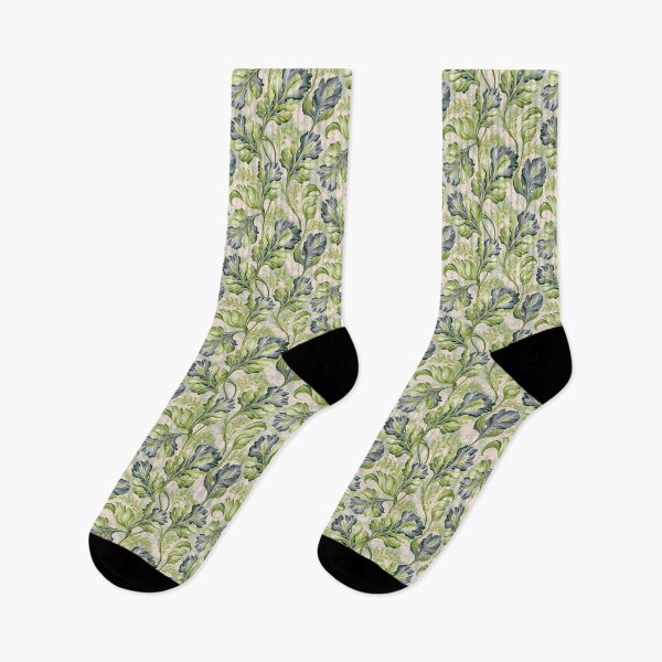 Item preview, Olive Green Acanthus Leaf - Spiny Plant Grey Combination  designed and sold by scicilysimonee.
