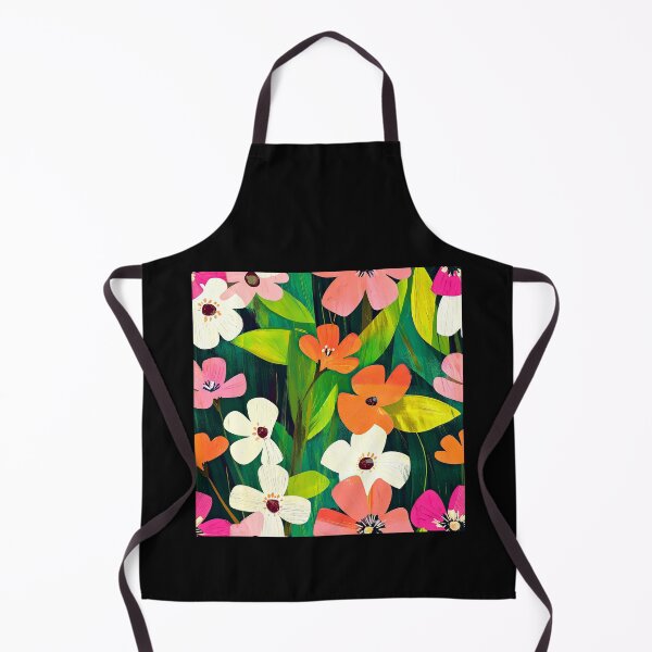 Item preview, Vibrant Colorful Floral Meadow With Lush Leaves Design designed and sold by DEC02.