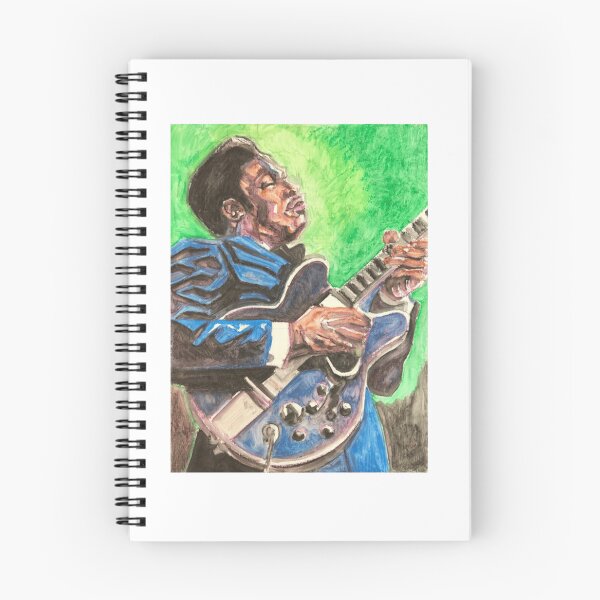 Item preview, BB King Green Painterly Guitar Design designed and sold by Stephen Jacobs.