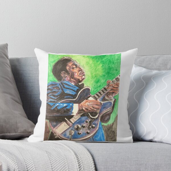 Item preview, BB King Green Painterly Guitar Design designed and sold by Stephen Jacobs.