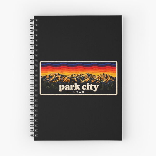 Item preview, Park City Utah Embroidered Patch – Vintage Mountain Sunset designed and sold by Swanny's Custom T-shirt and Gift Designs.