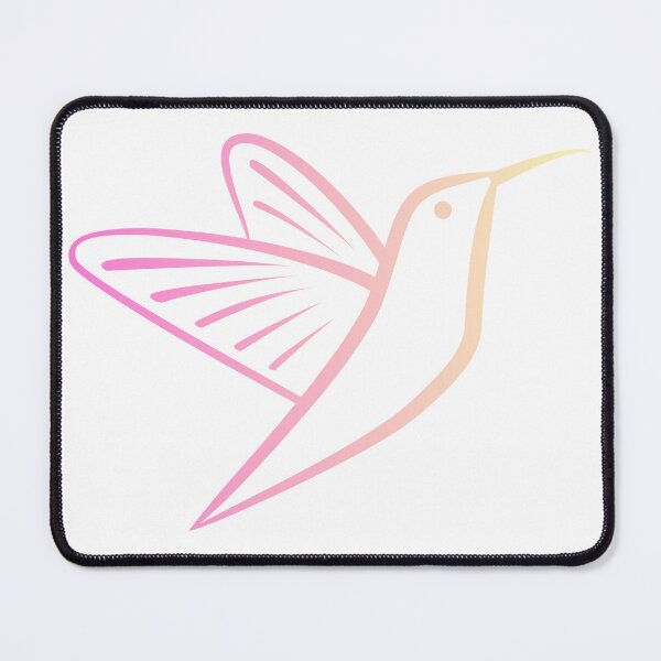 Item preview, Minimalist hummingbird design - pink gradient designed and sold by Angieozvel.