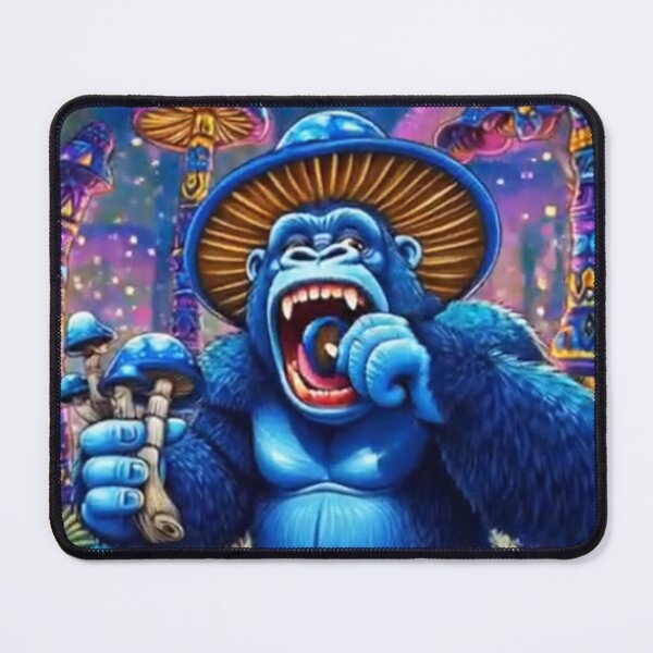 Item preview, Magic Gorilla Eat Mushrooms; AI Style; designed and sold by StickerApe.